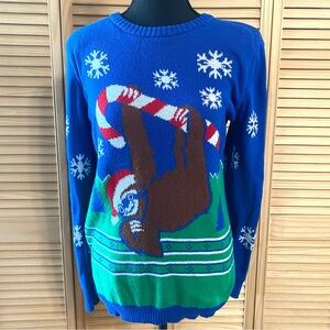 Girl’s XL Ugly Christmas Holiday Sweater with Fun Sloth Design